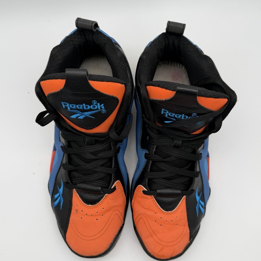 Reebok Kamikaze II Mid OKC Men's Size 10 V51942 Black Blue Orange Basketball - Picture 7 of 8